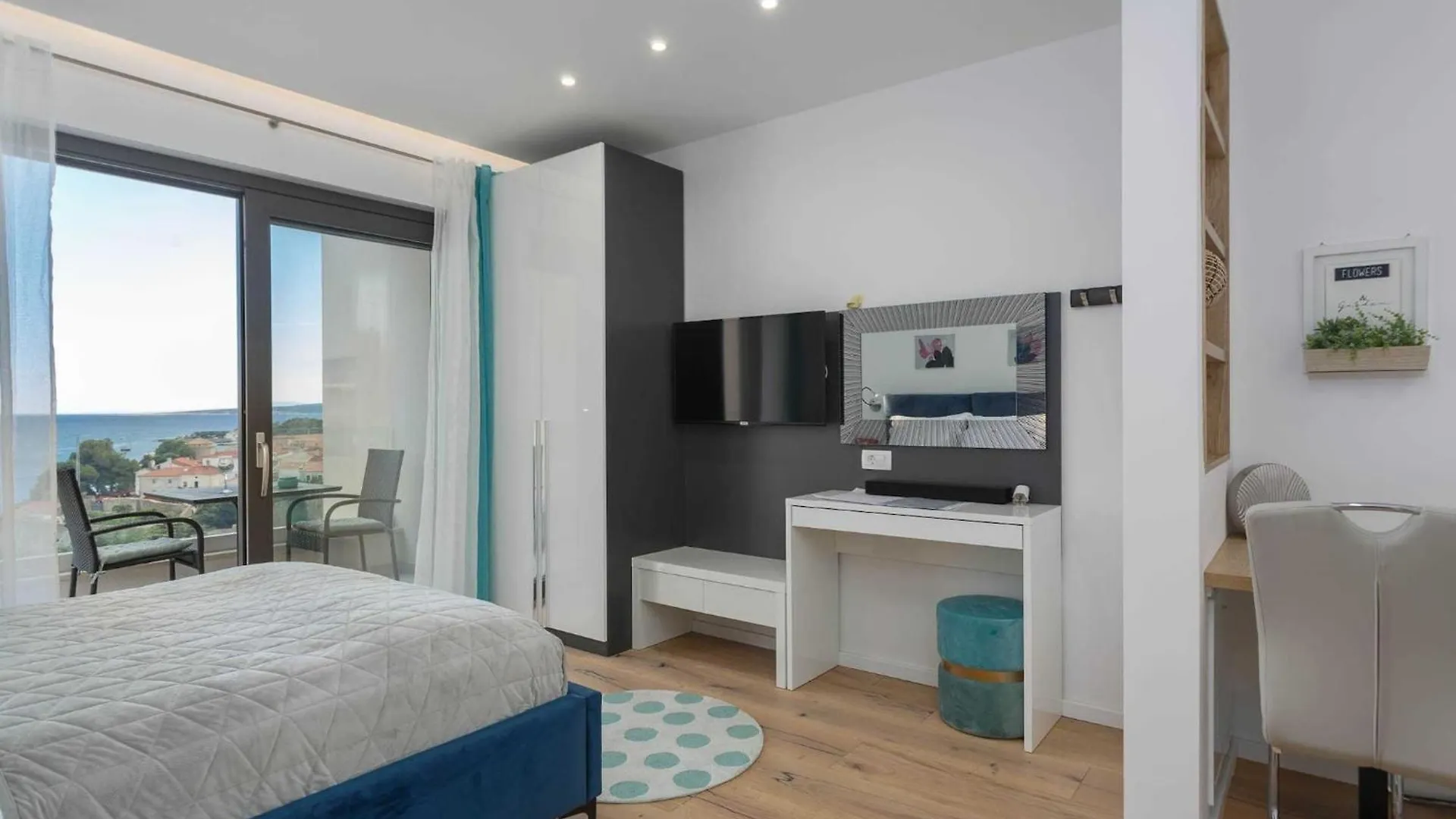 Luxury Beachfront Krk Apartments With Terrace - Studio Apartment With Terrace Krk Town Croatia